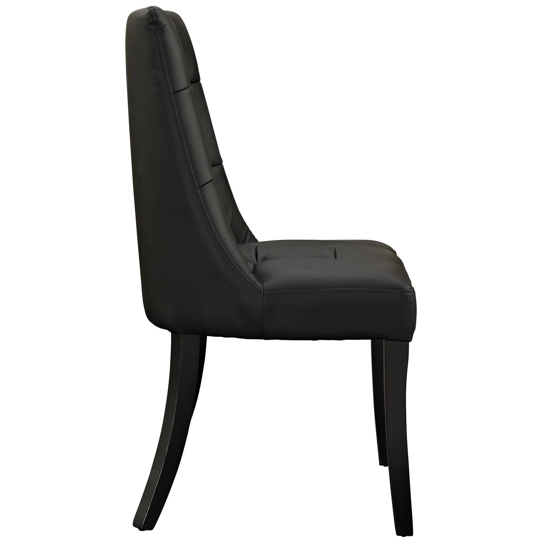 Black Vinyl Side Chair R146203