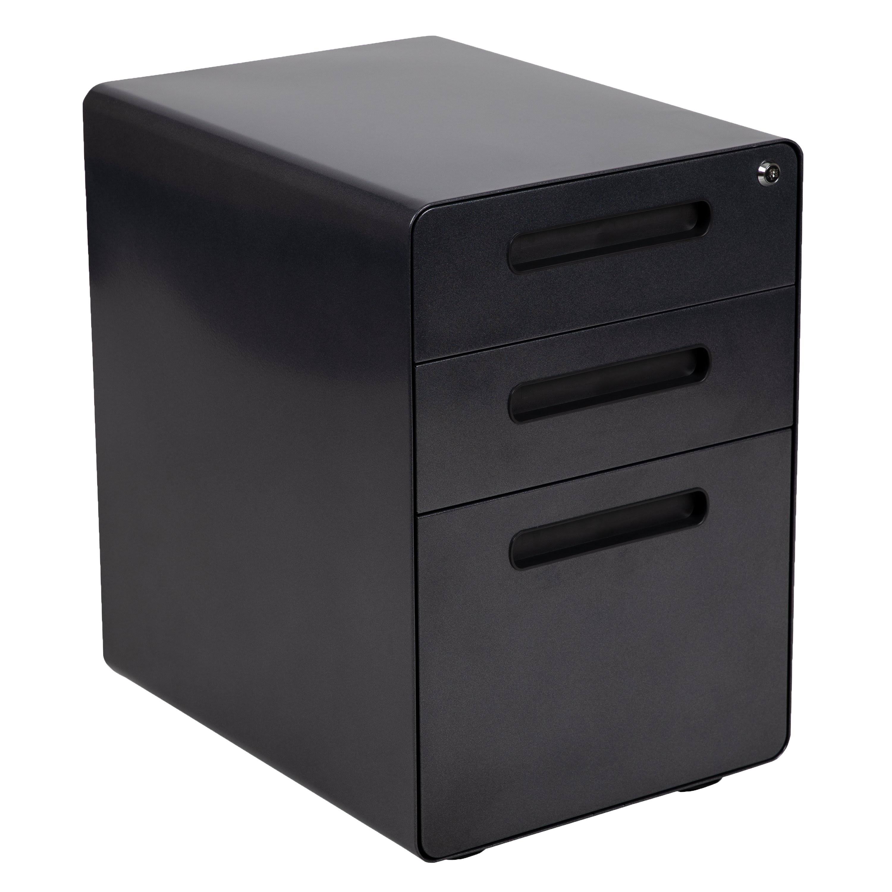 White 3 Drawer Filing Cabinet G569173