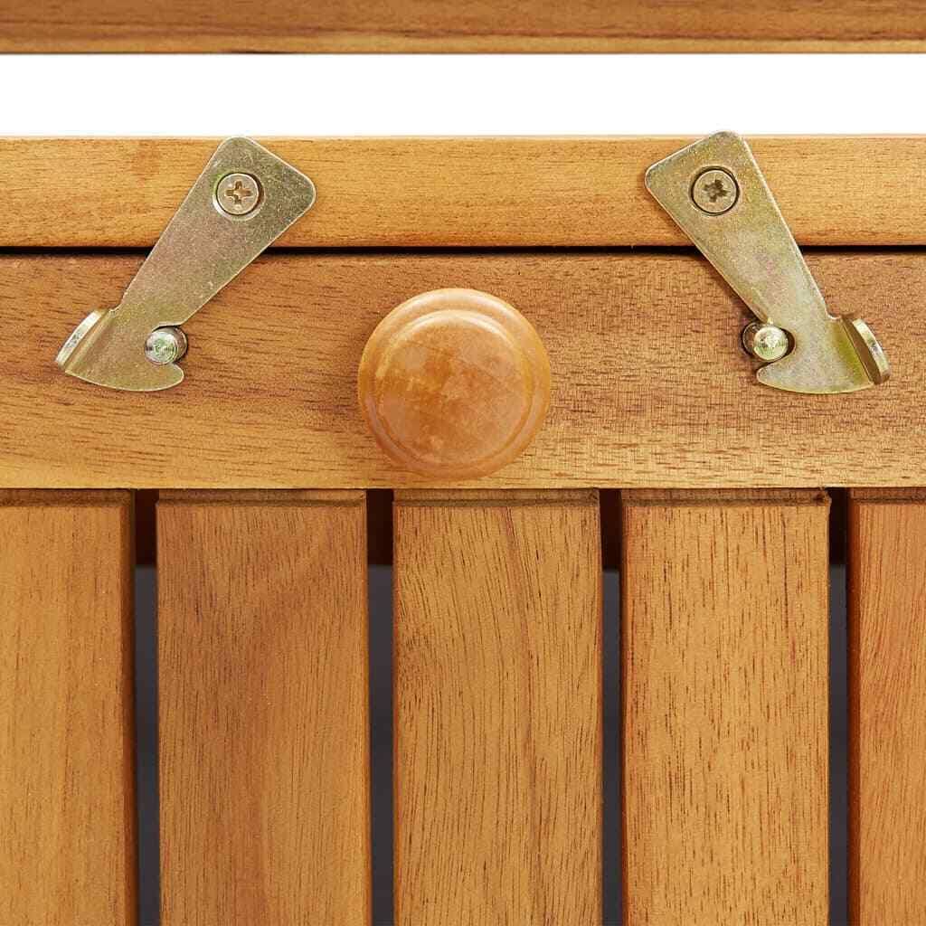 Solid Acacia Wood Garden Storage Bench N541033