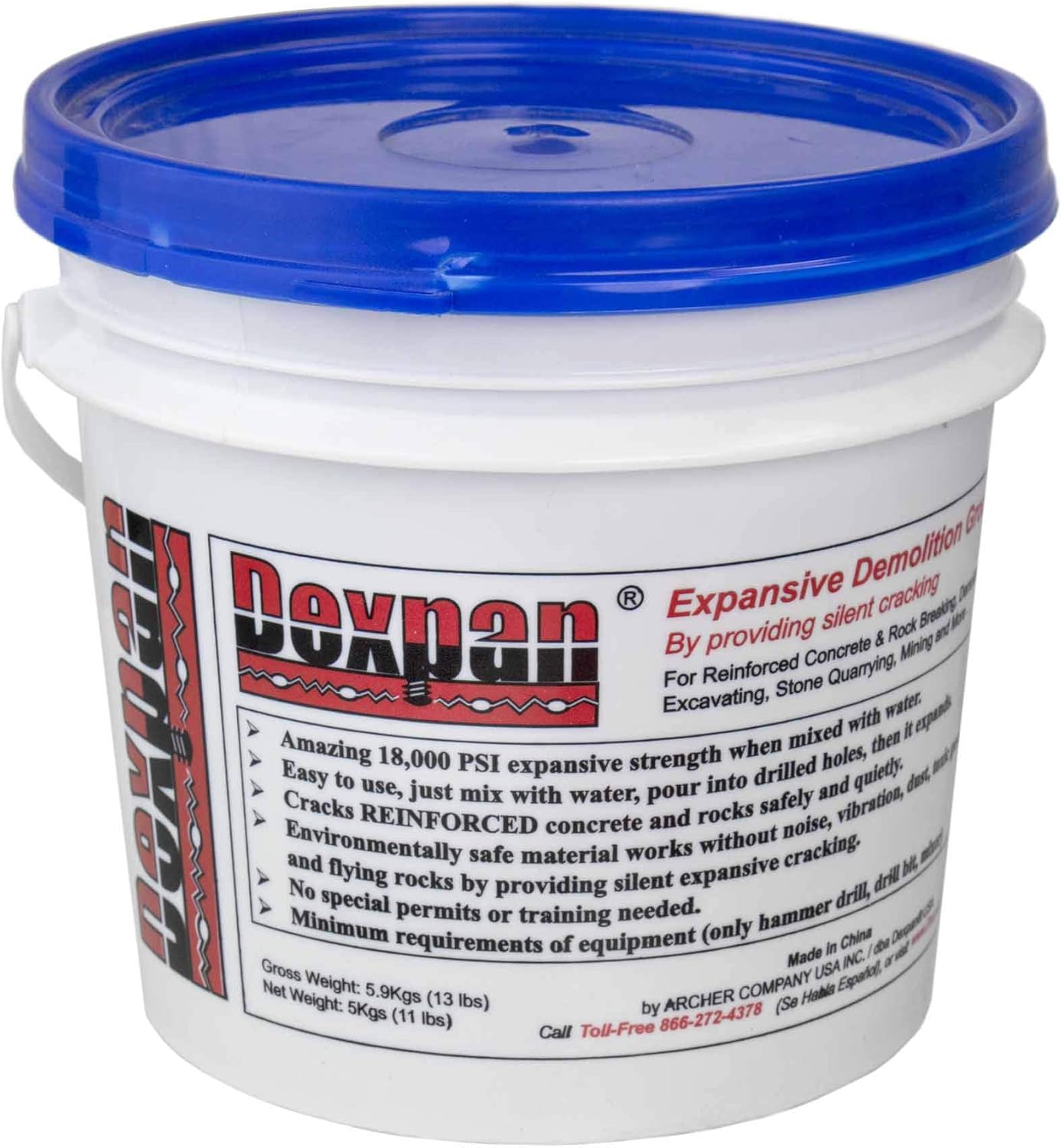 11 Lb. Expansive Demolition Grout, Pack of 2 K119654
