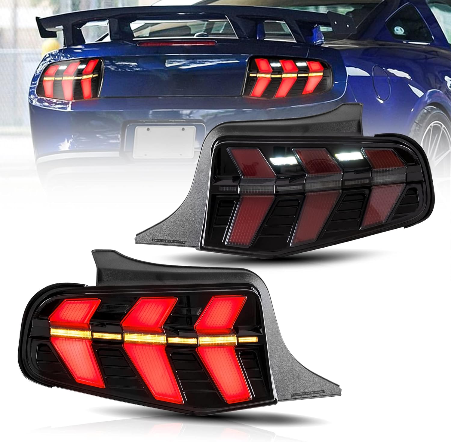 Smoke Lens LED Tail Lights for Ford Mustang 2010 2011 2012 G980507