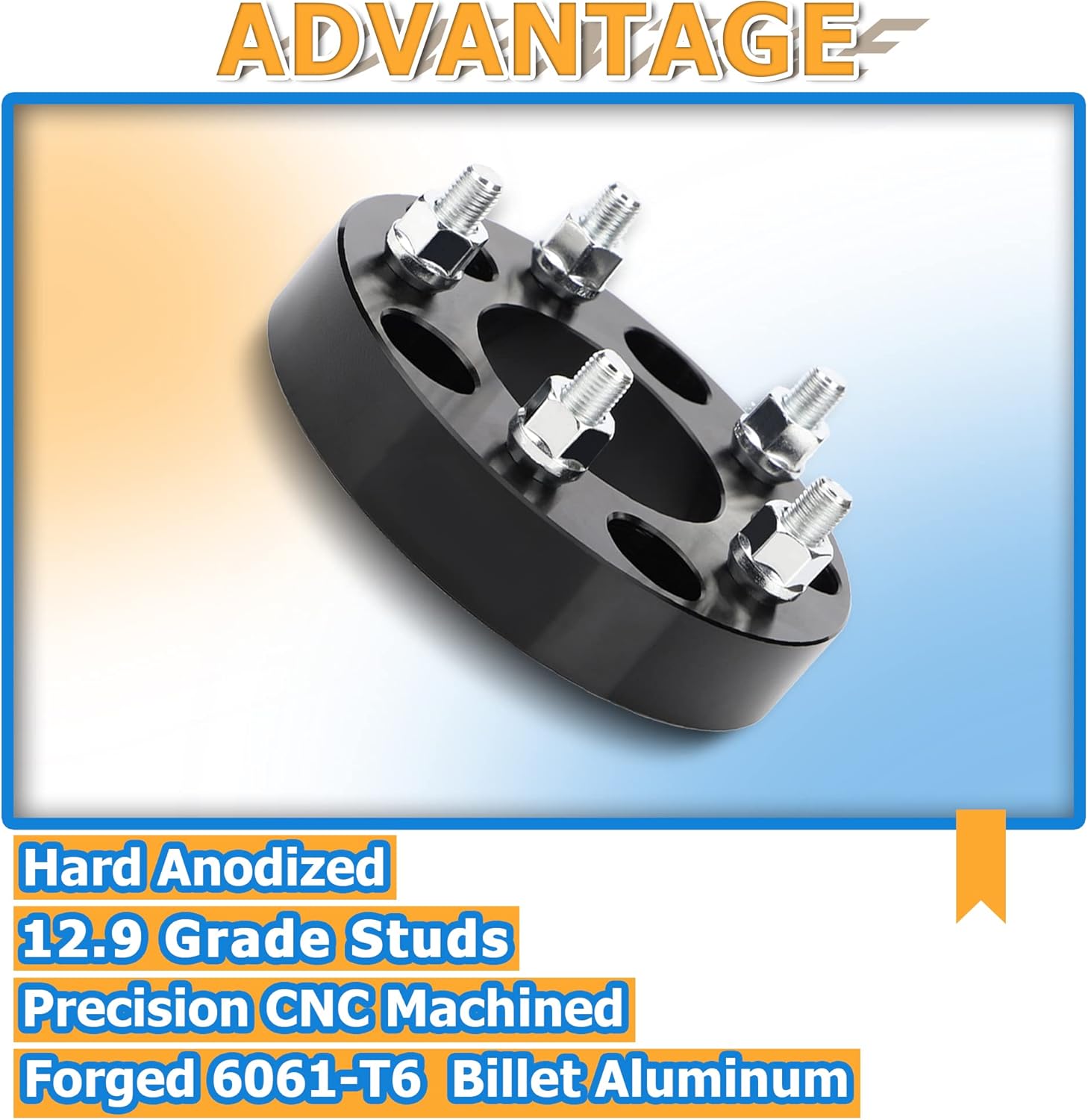 5x5 to 5x4.75 Wheel Adapters, 1.25 inch, 78.3mm Hub Bore, 12x1.5 Thread Pitch O401167