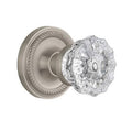 Crystal Glass Privacy Door Knob with Rope Rosette L109