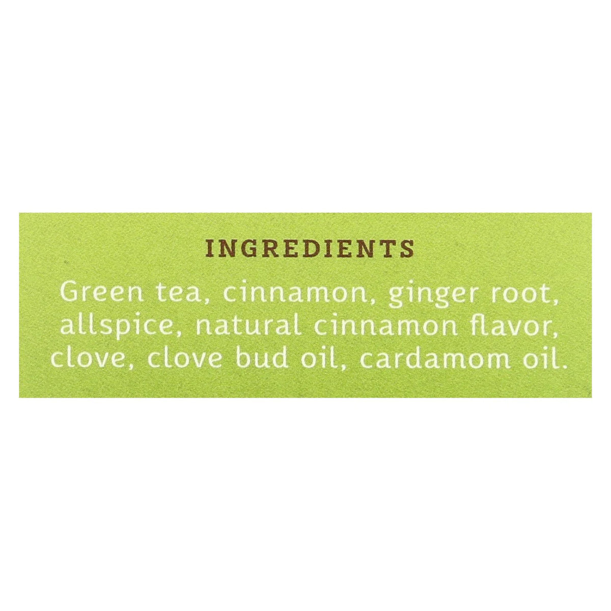 Chai Green Tea - Case Of 6 - 20 Bags S8509