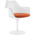 Orange Vinyl Dining Armchair W42537