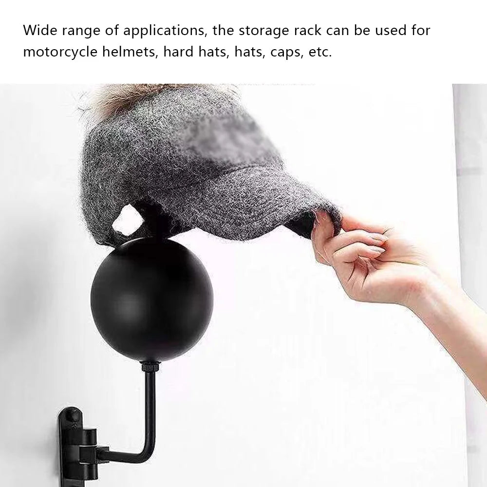 Metal Wall-Mount Helmet Holder Display Stand N4479