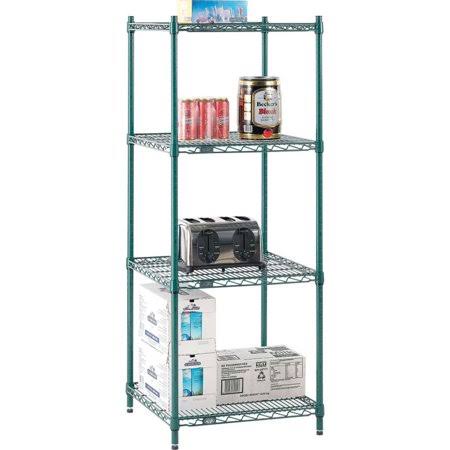 Poly-Green 5 Tier Wire Shelving Starter Unit O9372