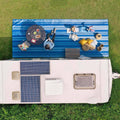 Navy/Grey Sand Free Patio Mat N108