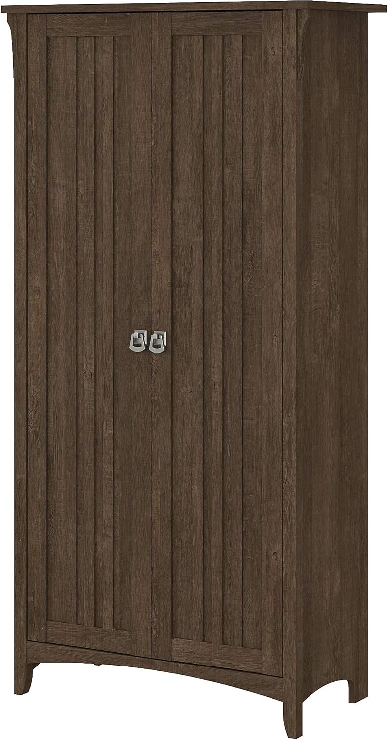 Bathroom Storage Cabinet with Doors in Cape Cod Gray Q952