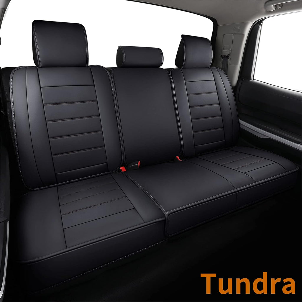Black Waterproof Faux Leather Seat Covers Front Set 2 Pcs B687
