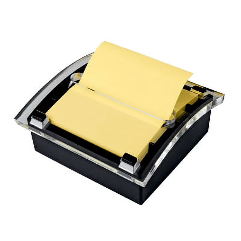 Clear Top Pop-Up Note Dispenser for 3 X 3 Pads, Black, Includes 50-Sheet Pad J1053