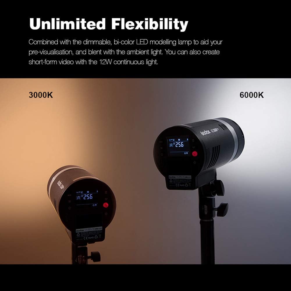 300W TTL Flash Strobe Monolight with Handheld Grip T5774