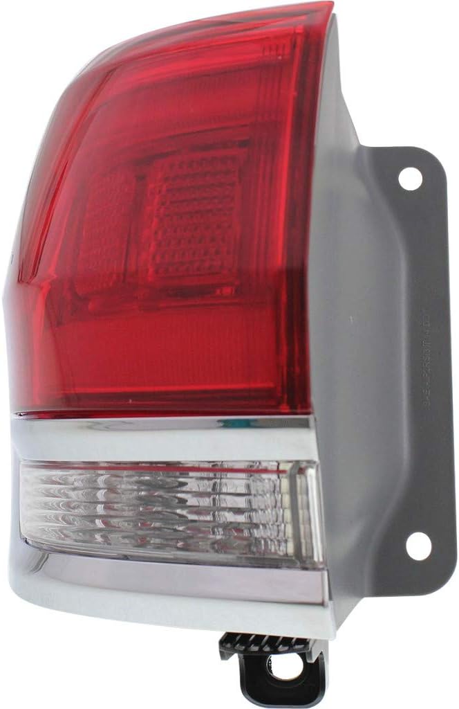 Outer Tail Light Assembly Driver Side with Chrome Trim L4167