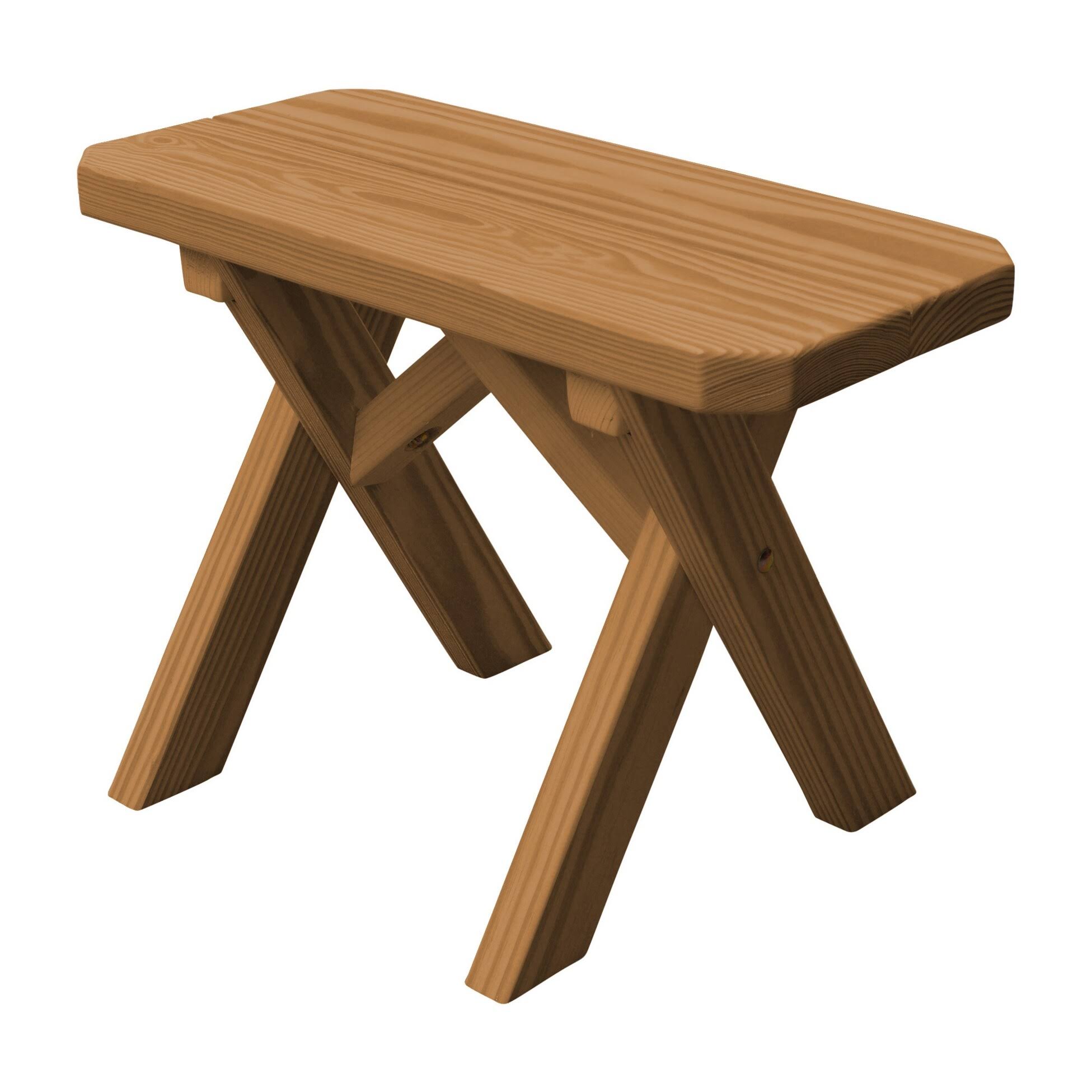 Oak Stain Crossleg Bench B365522