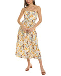 White Midi Dress T1413