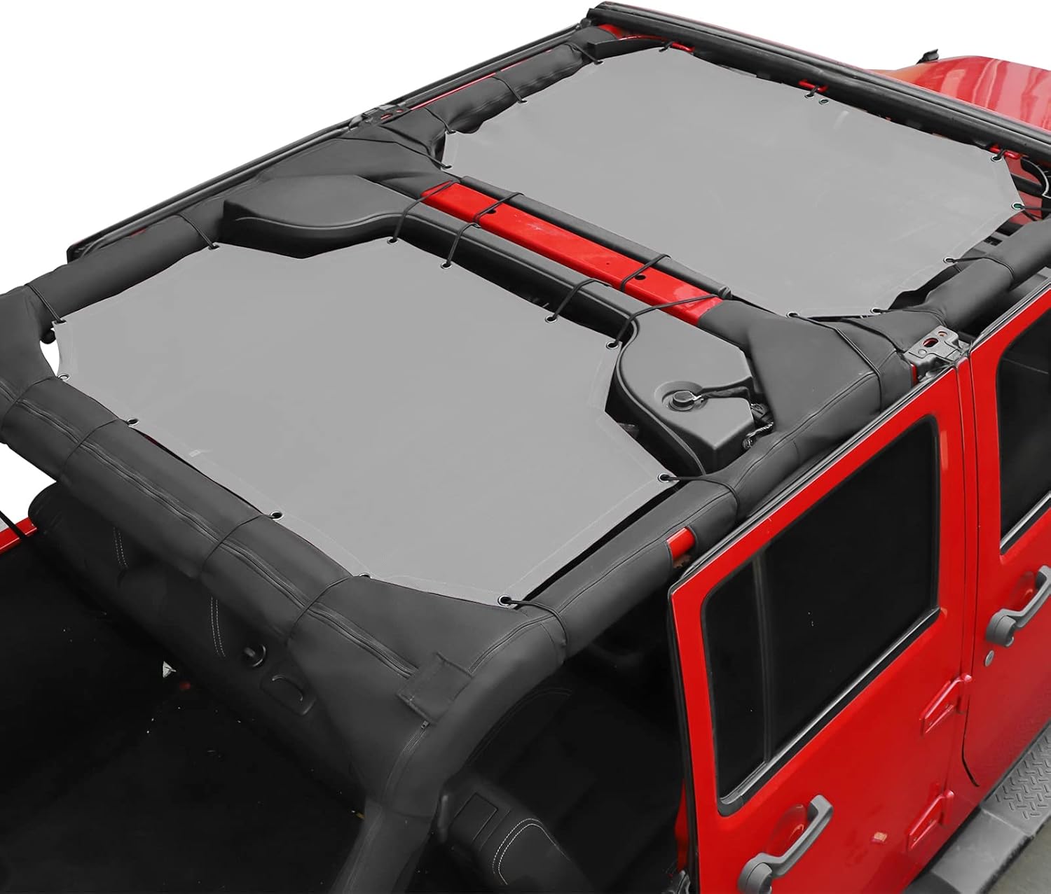 Jeep Wrangler JK Unlimited 4 Door Front & Rear 2 Piece Sun Shade Mesh O256882