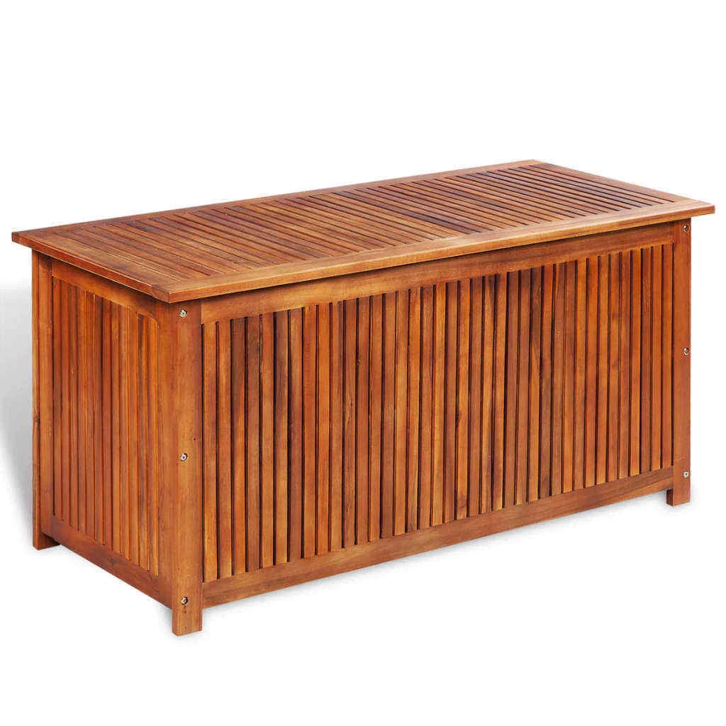 Solid Acacia Wood Garden Storage Box O11205