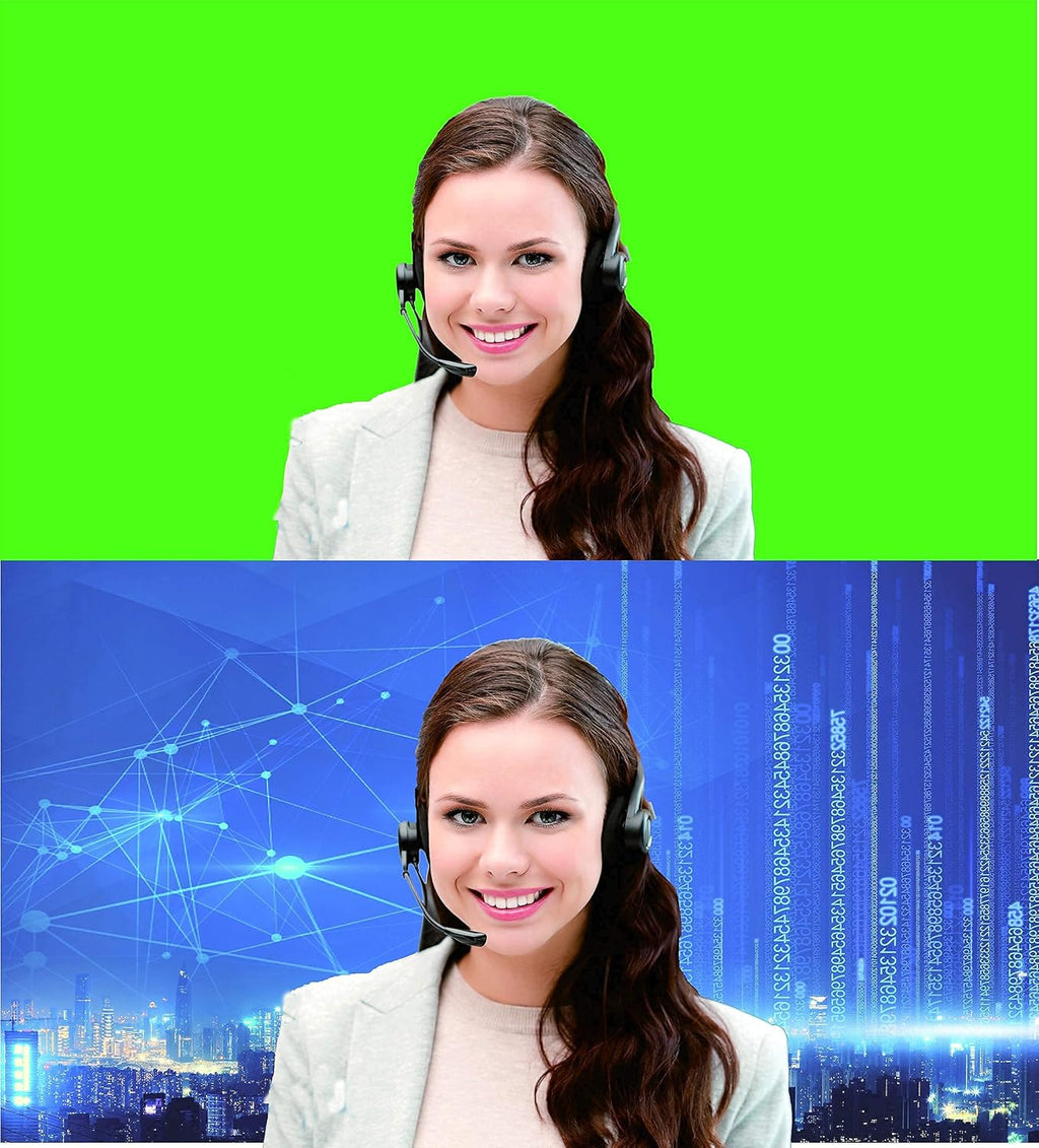 Collapsible Portable Webcam Background Chroma Key Green (58in×58in) W934009