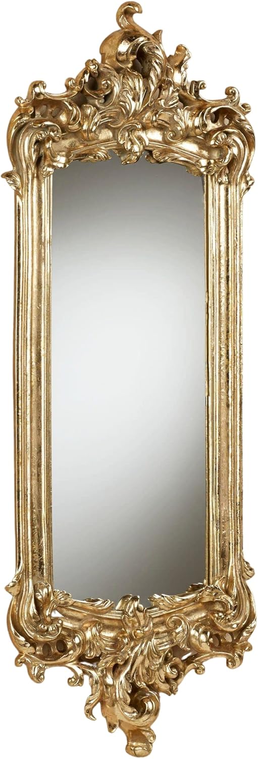 Gold Rectangular Ornate Wall Mirror P83364