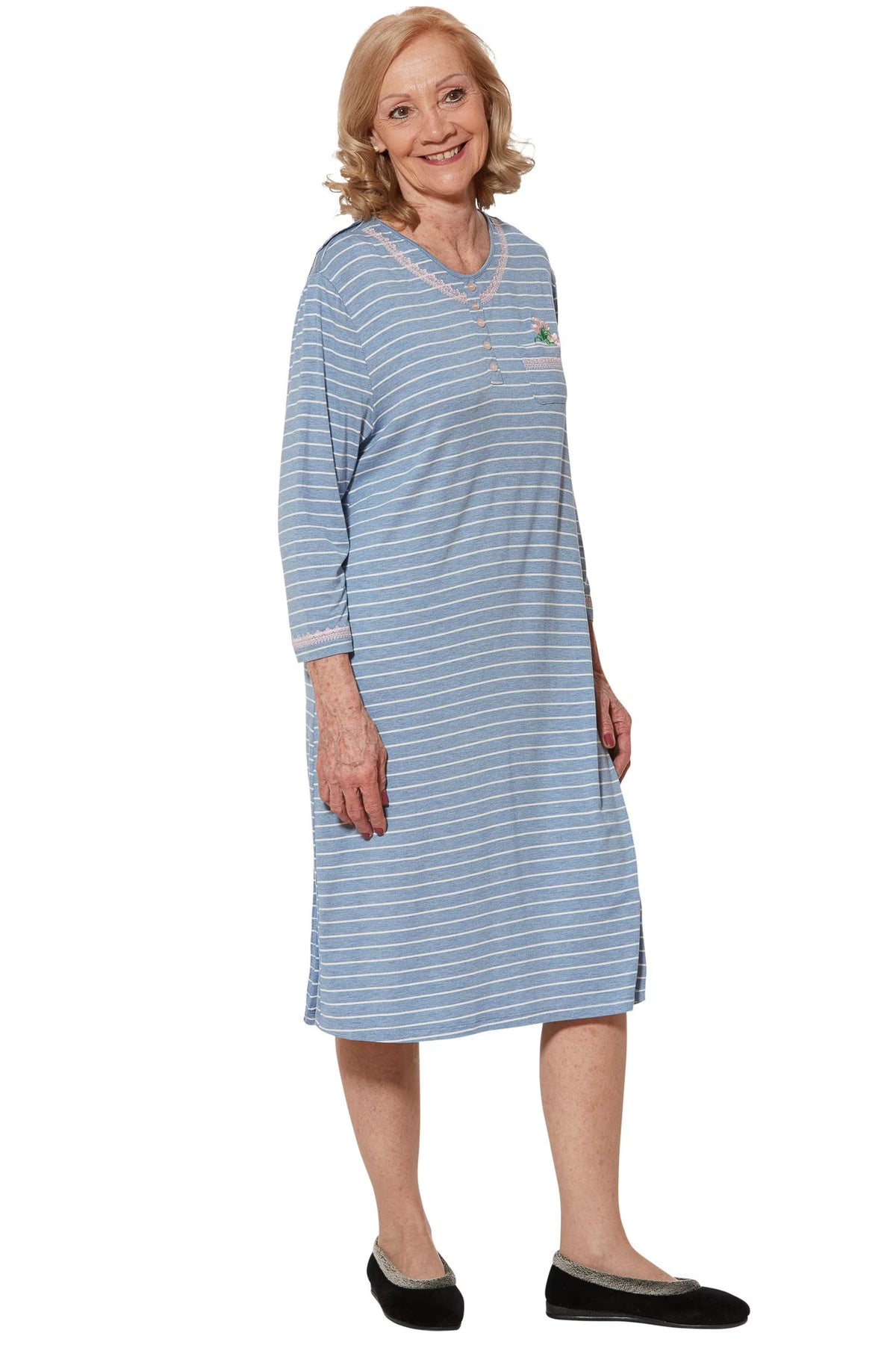 Blue Adaptive Nightgown D160707