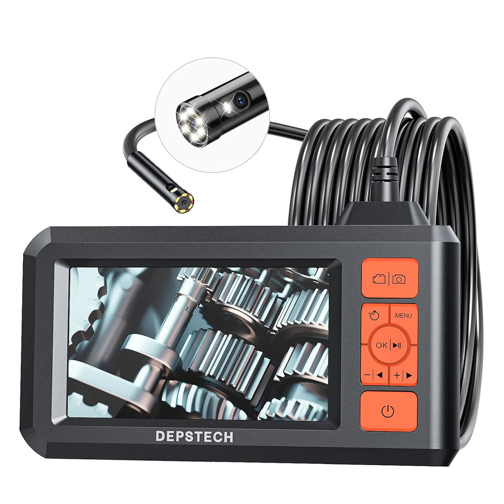 Dual Lens Industrial Endoscope with 16.5FT Semi-Rigid Cable W983957