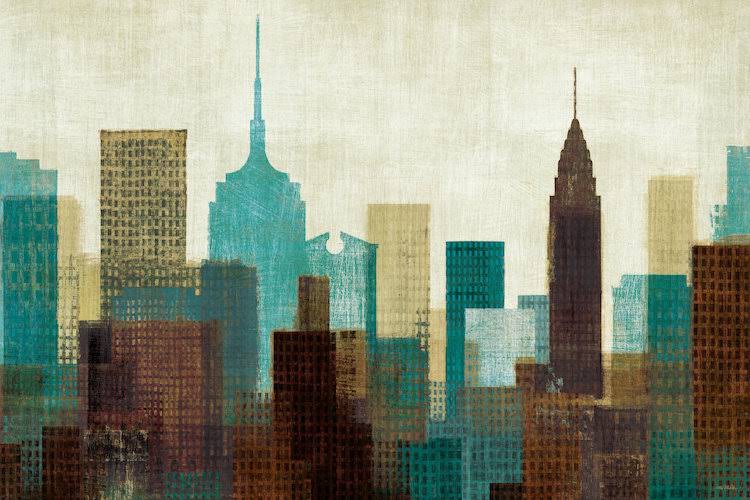 Summer in The City Canvas Wall Decor Prints M49886