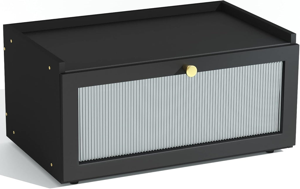 Bamboo Bread Box with Window, Pack of 2 E529937