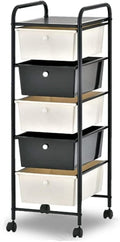 5-Drawers Rolling Storage Cart on Wheels F46785