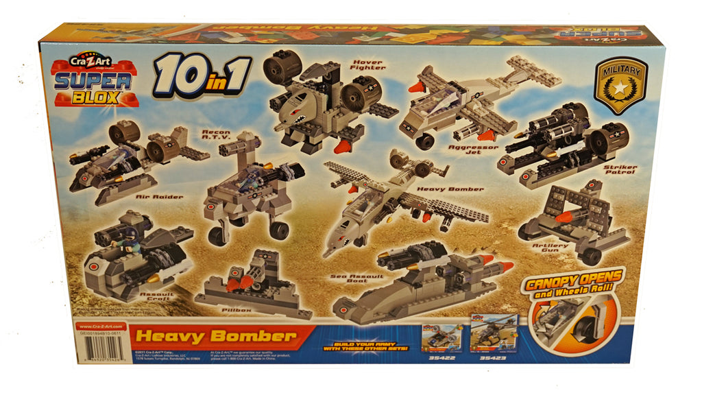 323 Piece 10-in-1 Heavy Bomber Building Set F452