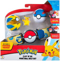 Pokemon Pikachu Quick Ball Great Ball Clip 'N' Go Poke Ball Belt Set K30522