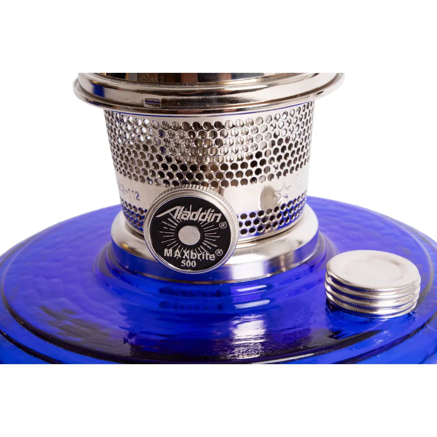 Cobalt Blue Glass Oil Lamp T63460