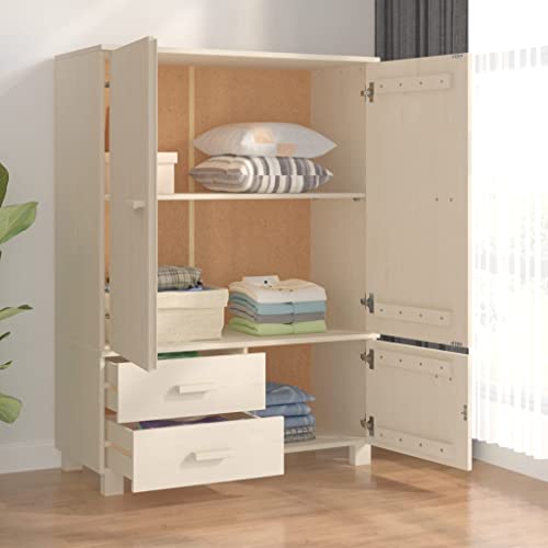 Solid Wood Pine Wardrobe V773