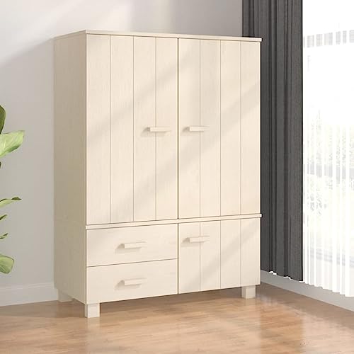 Solid Wood Pine Wardrobe V773