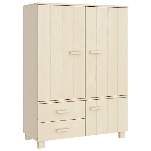 Solid Wood Pine Wardrobe V773