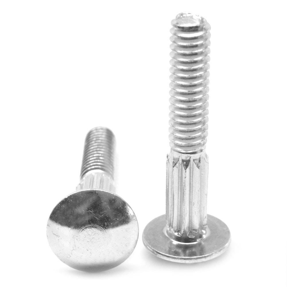 5/16-18 x 1 1/4 Coarse Thread Carriage Bolt Low Carbon Steel Zinc Plated S59948