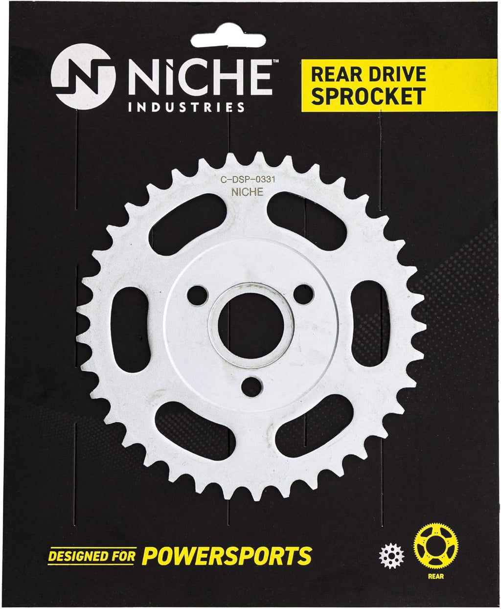 Drive Sprocket Chain Combo Front 13 Rear 37 Tooth 420HZ Standard 76 Links Pack of 2 Q59720