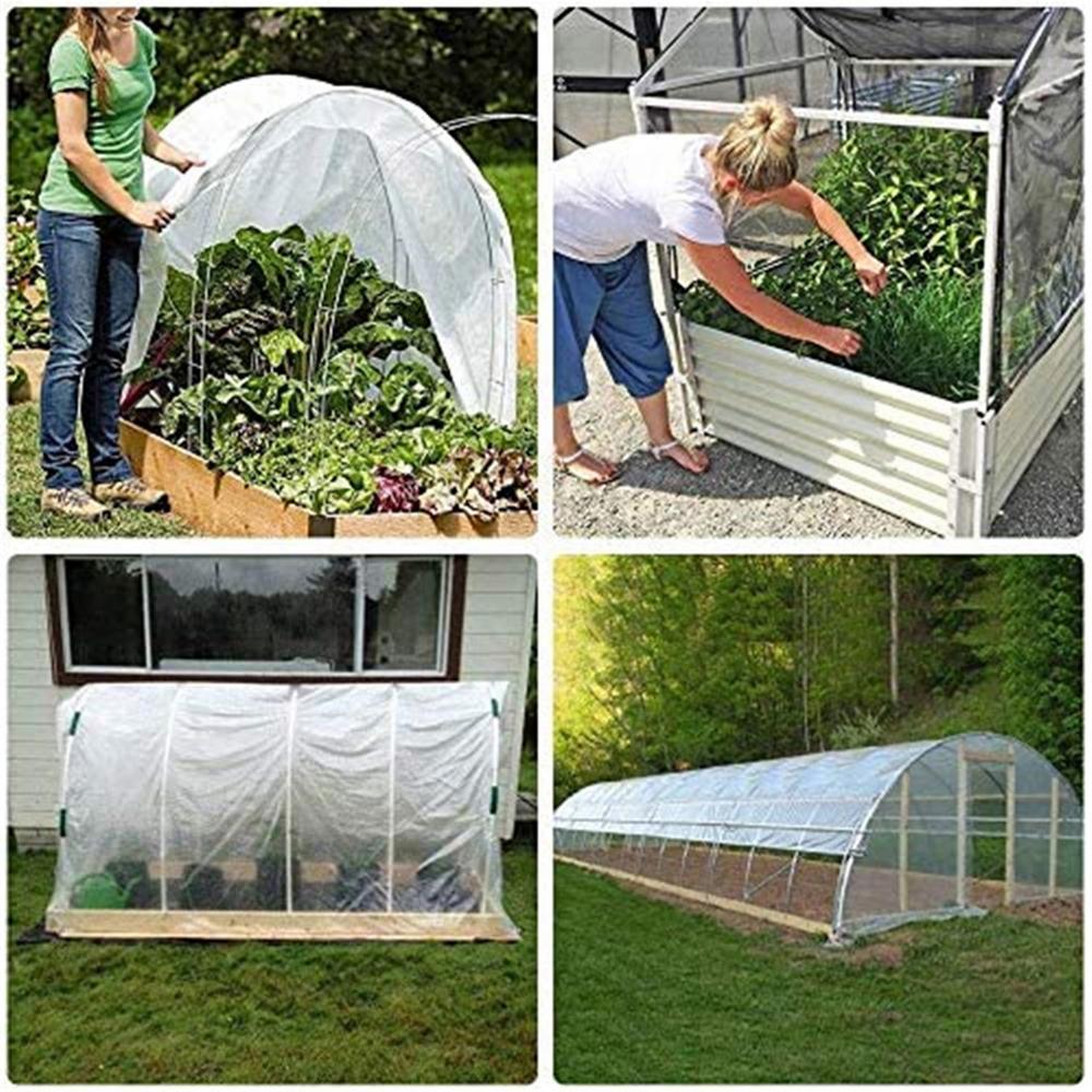 Clear Vinyl Tarp 20 Mil Waterproof PVC Tarpaulin with Brass Grommets B502