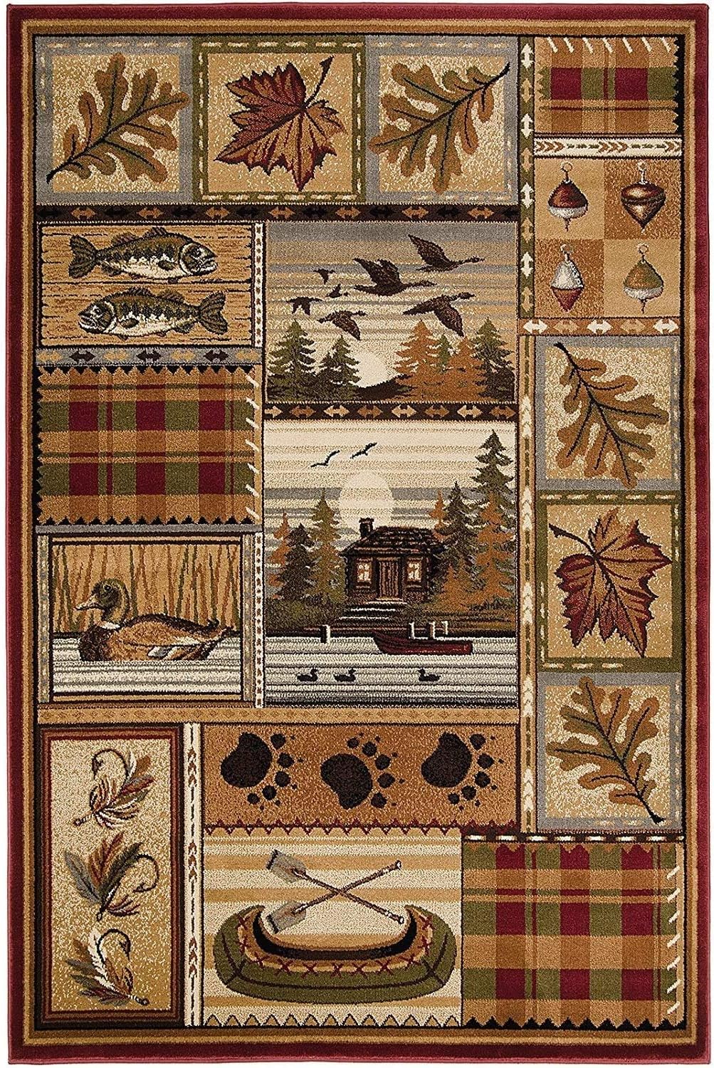 5 Feet 3 Inch X 7 Feet 5 Inch Area Rug Carpet P769