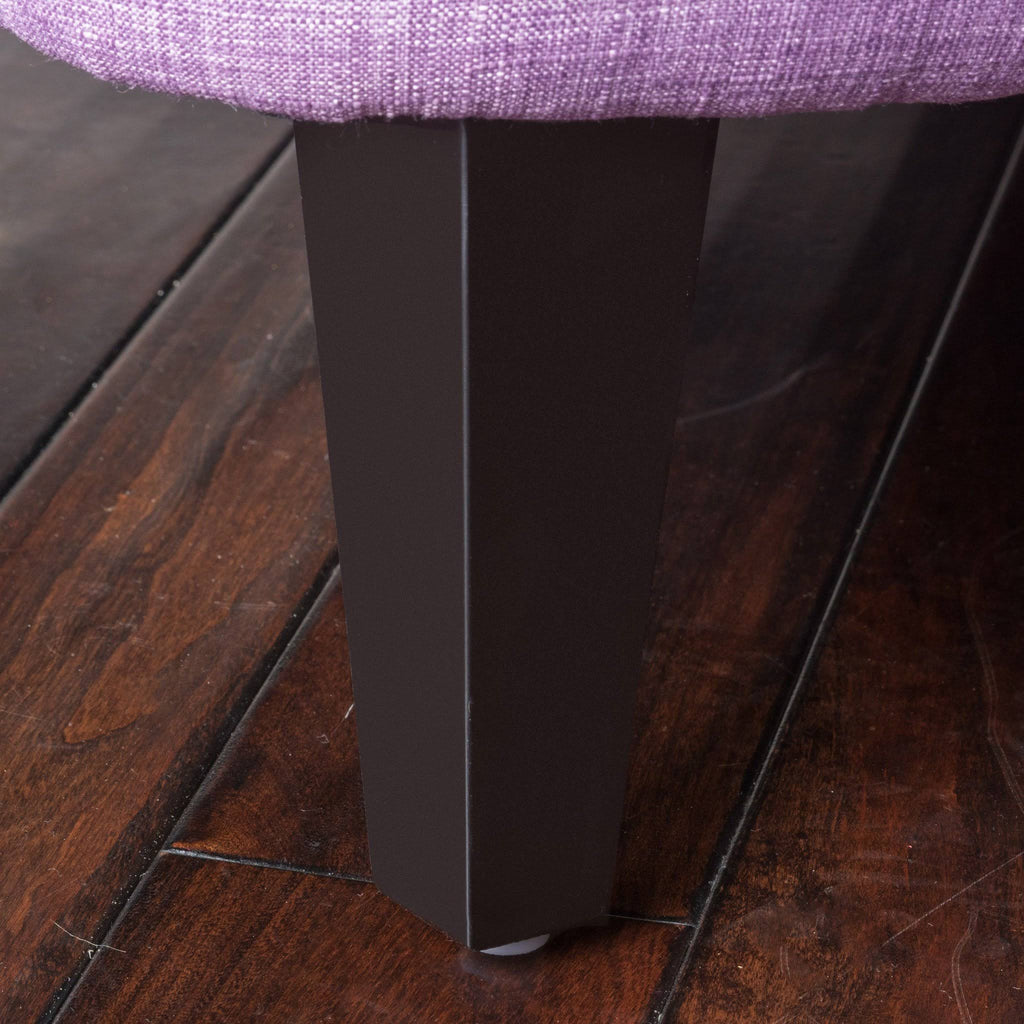 Grey Tufted Fabric Club Chair E441