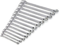 13-Piece SAE 6-Point Combination Wrench Set, Full Polish Chrome Z1531