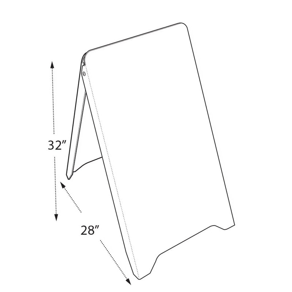 White Double Sided Write-On Sidewalk Board S5382