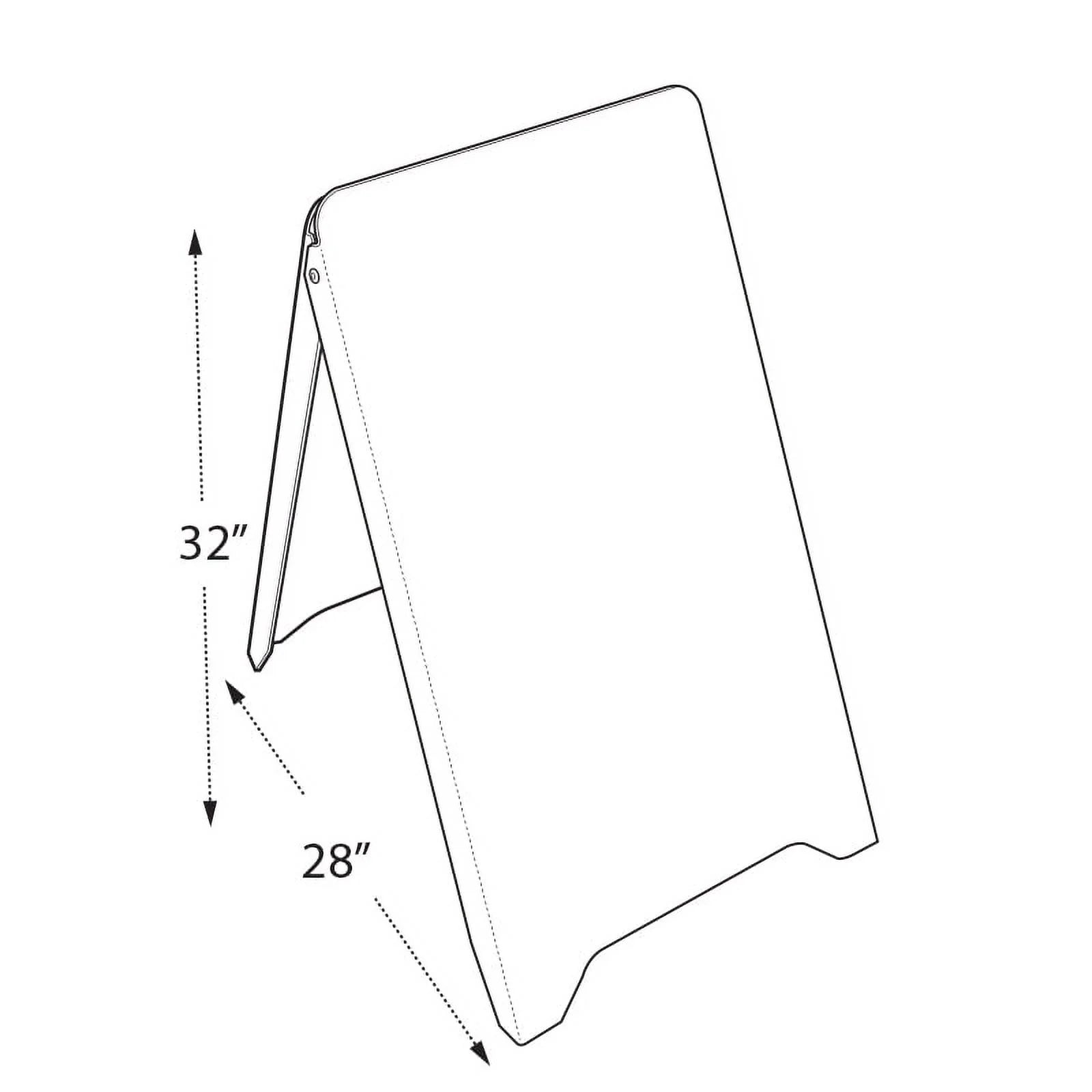 White Double Sided Write-On Sidewalk Board S5382