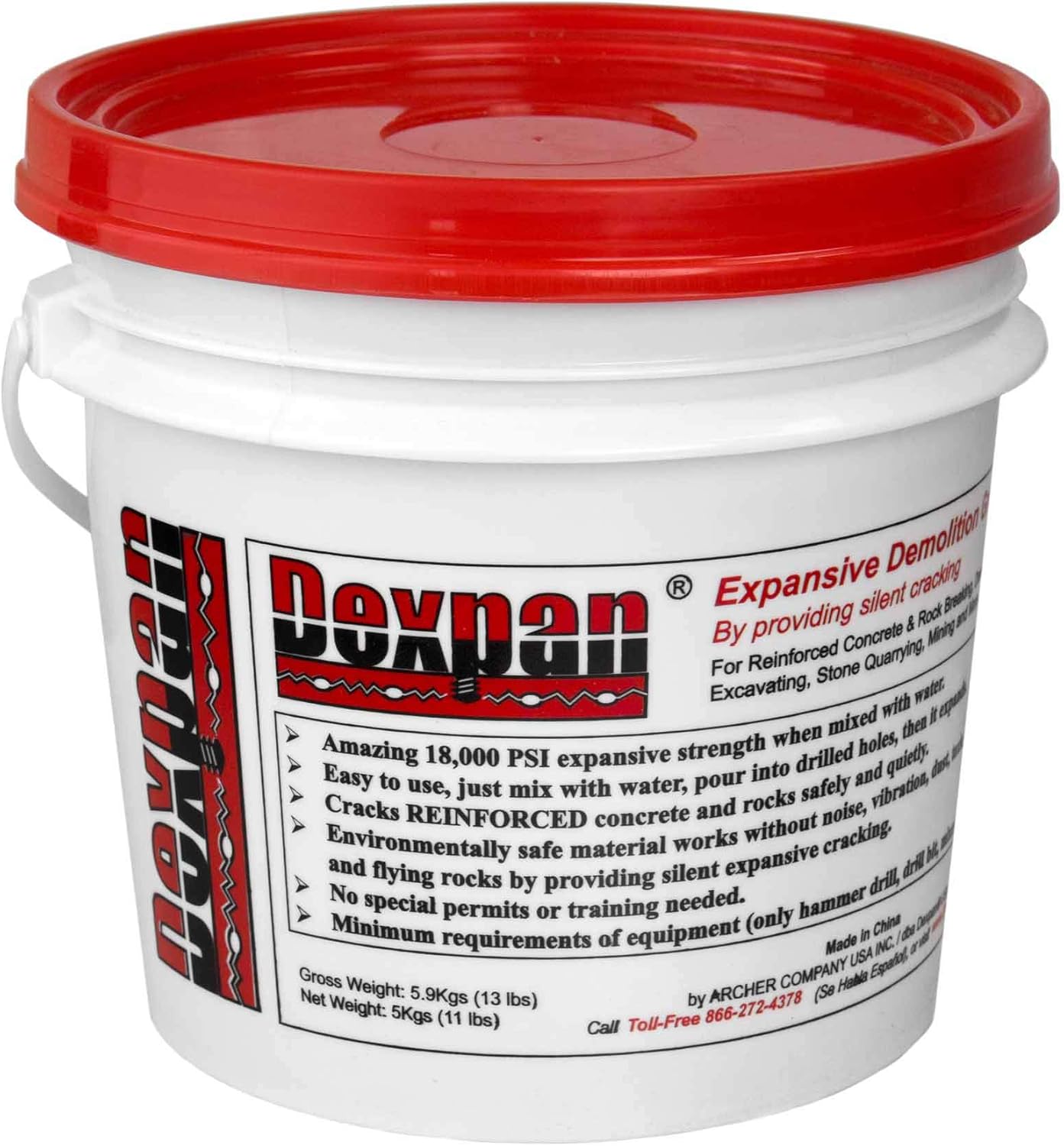 11 Lb. Expansive Demolition Grout, Pack of 2 K119654