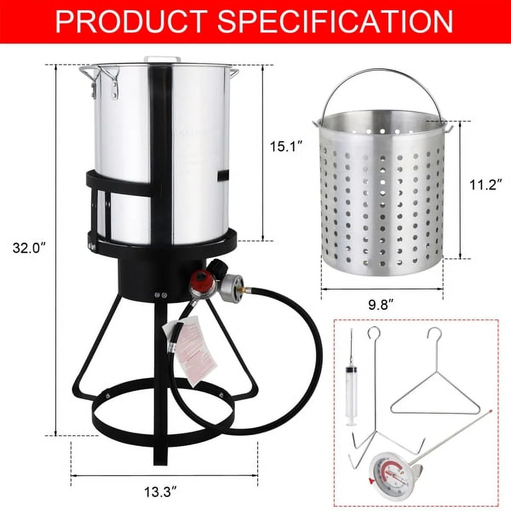 30qt Propane Turkey Fryer Complete Kit M3209