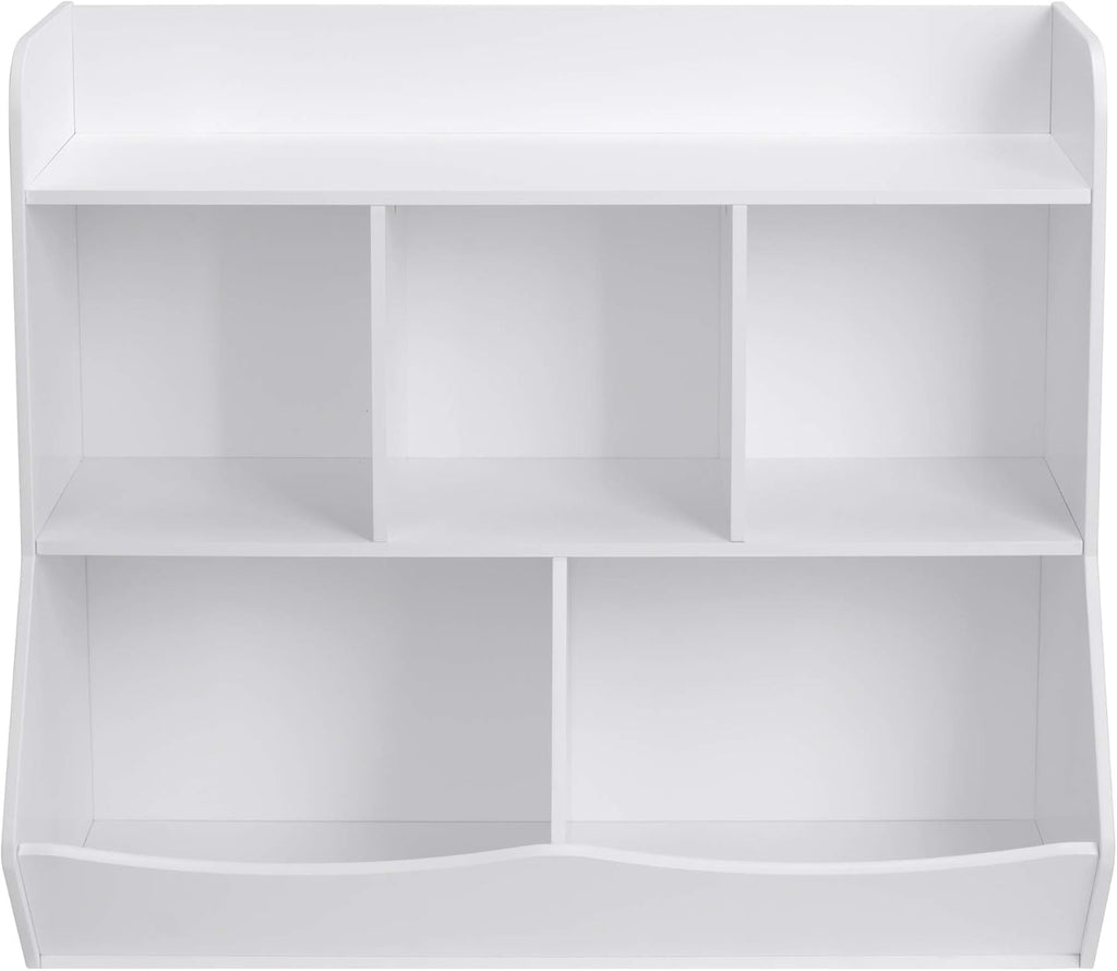 White Toy Storage Organizer with Bookcase R19211