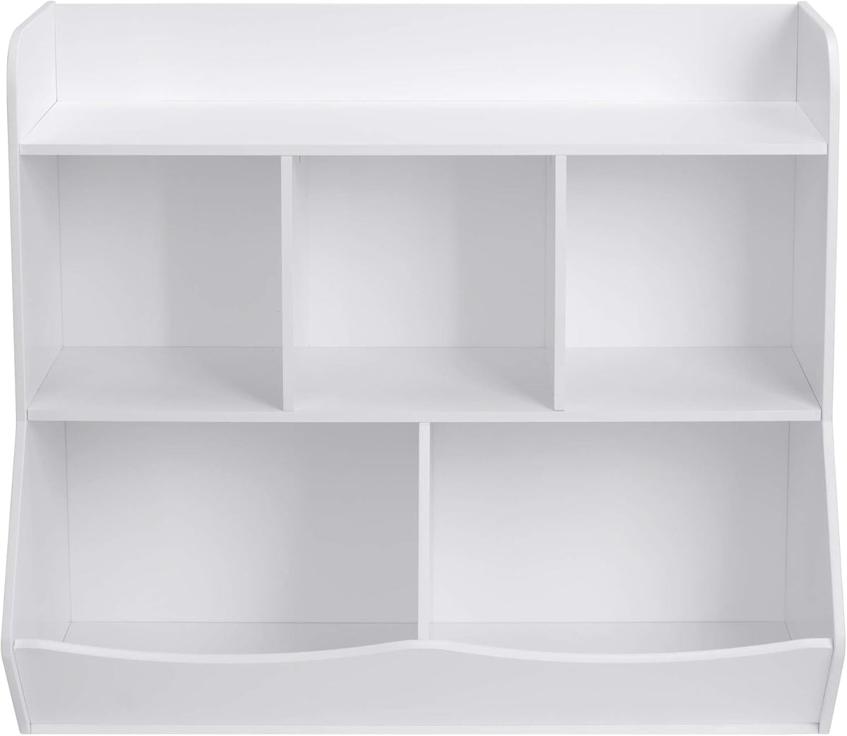 White Toy Storage Organizer with Bookcase R19211