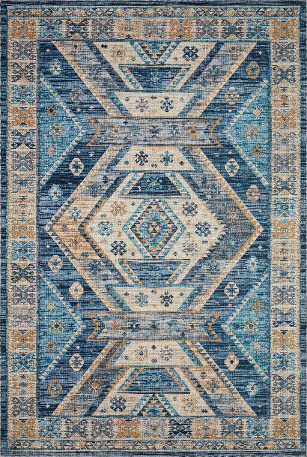 Blue Southwestern Area Rug W750