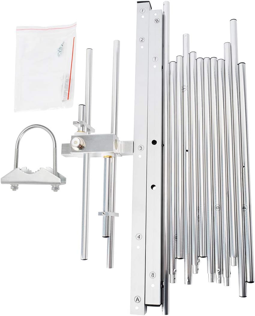 Dual Band Outdoor Yagi Antenna 8 Elements 3 Sections J523