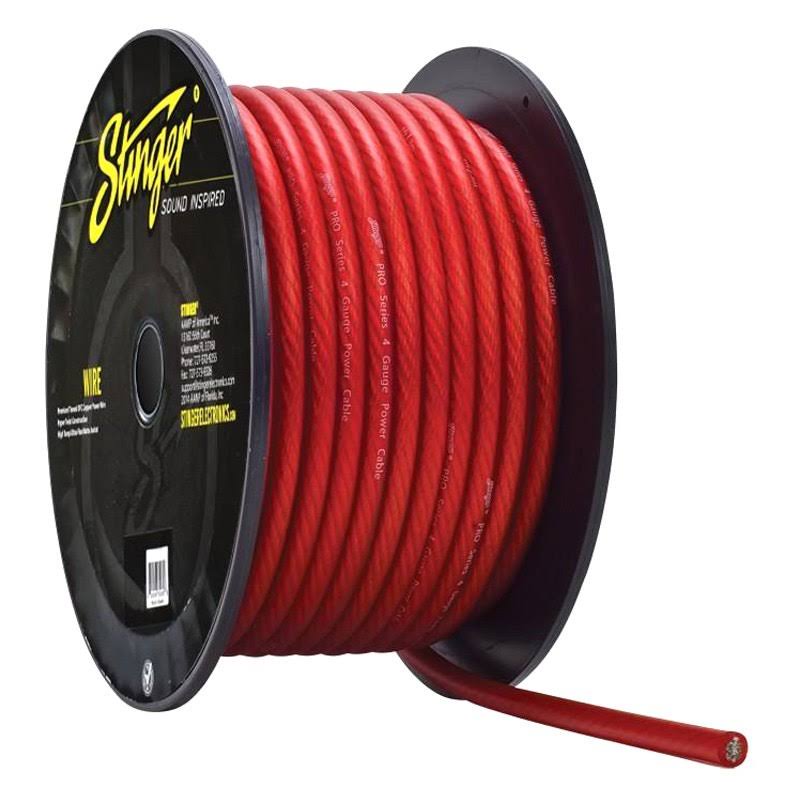 4 Gauge Power Wire 250-Feet (Red) D52817