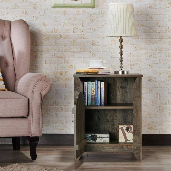 Reclaimed Oak End Table Z334